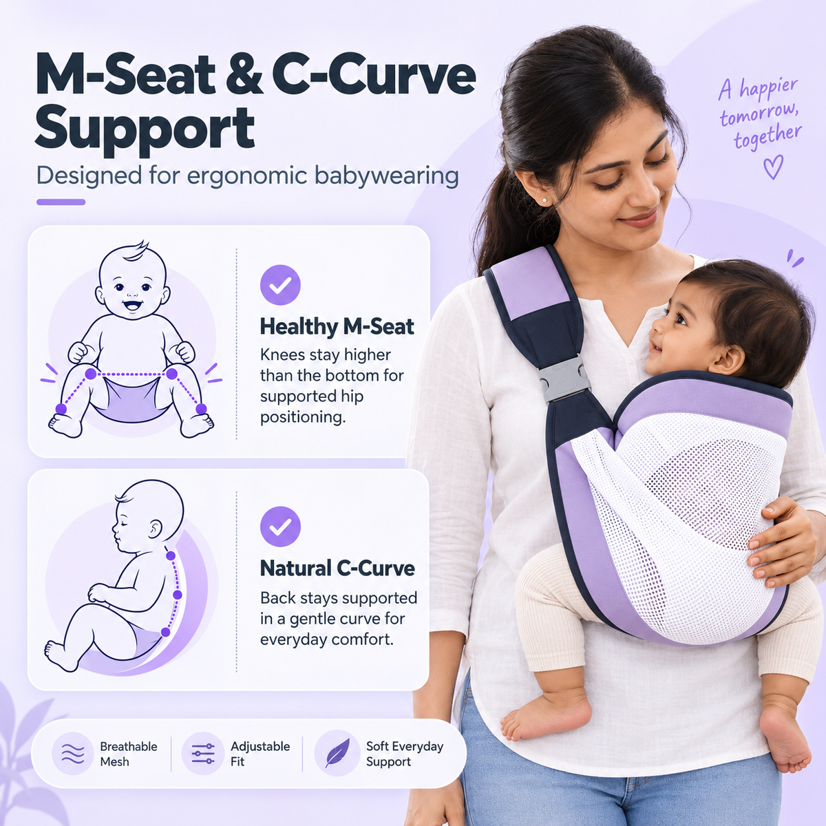MomApproved™ Hands-Free Adjustable Baby Carrier