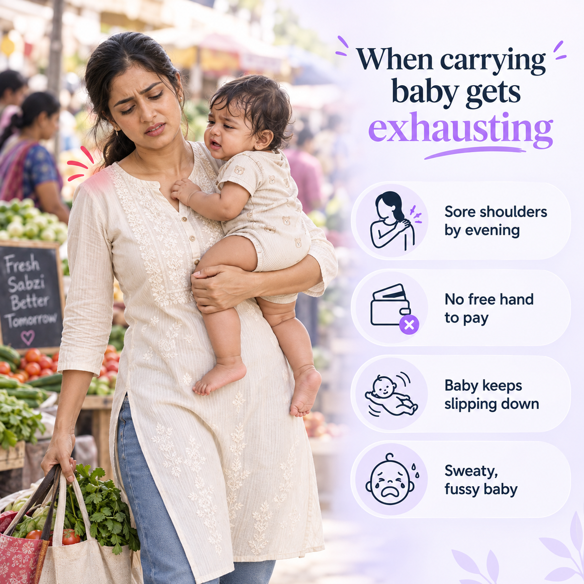 MomApproved™ Hands-Free Adjustable Baby Carrier